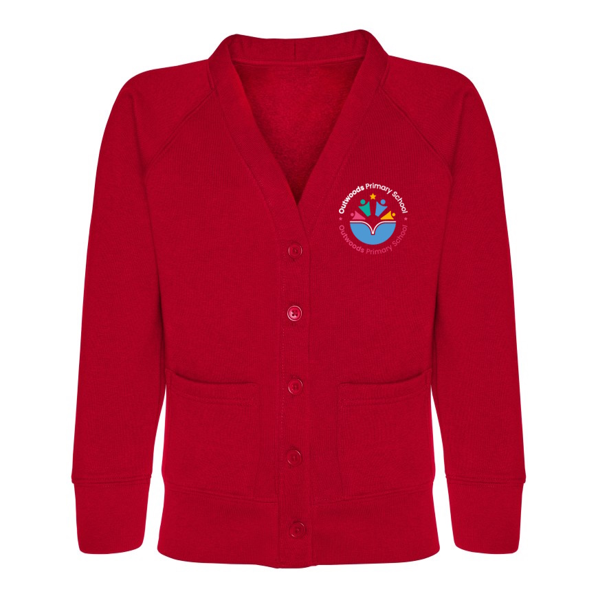 Outwoods Primary Cardigan 2025 Logo