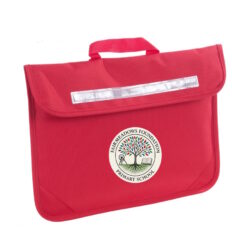 Fairmeadows Primary Red Book Bag 2025 Logo