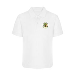 Fairmeadows Pre-School White Polo 2025 Logo